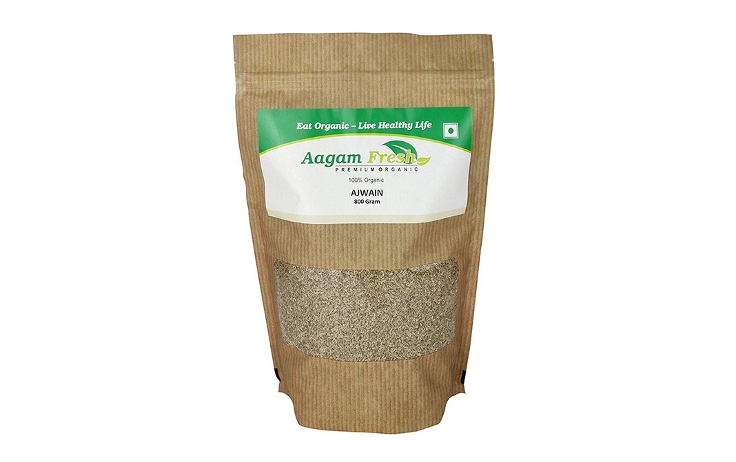 Aagam Fresh Organic Ajwain    Pack  800 grams